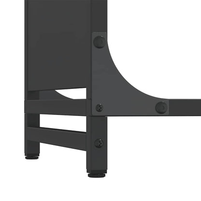 Suporte para lenha 90x28x90 cm aço laminado a frio preto
