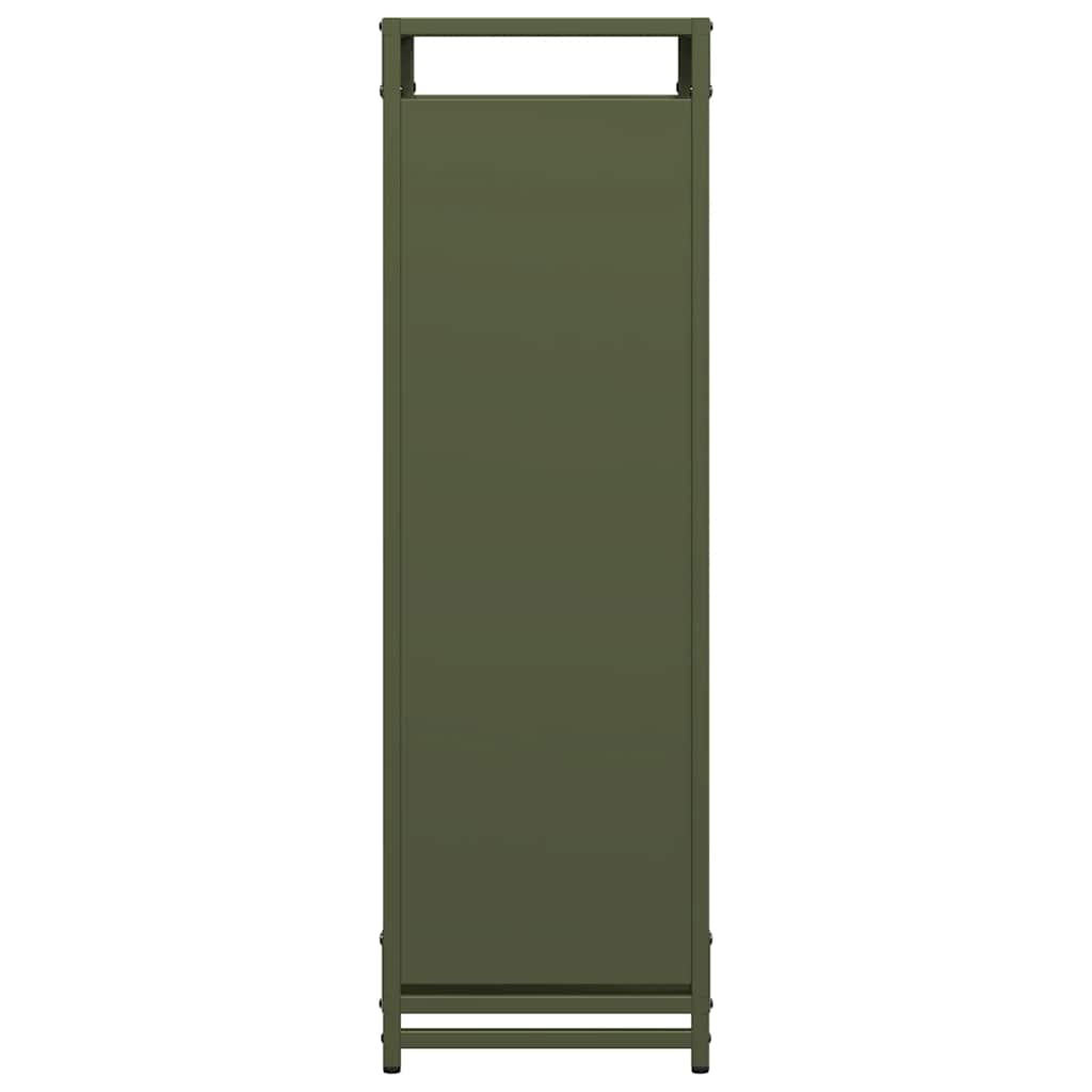 Suporte para lenha aço laminado a frio verde azeitona