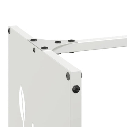 Suporte para lenha 40x30x80 cm aço laminado a frio branco