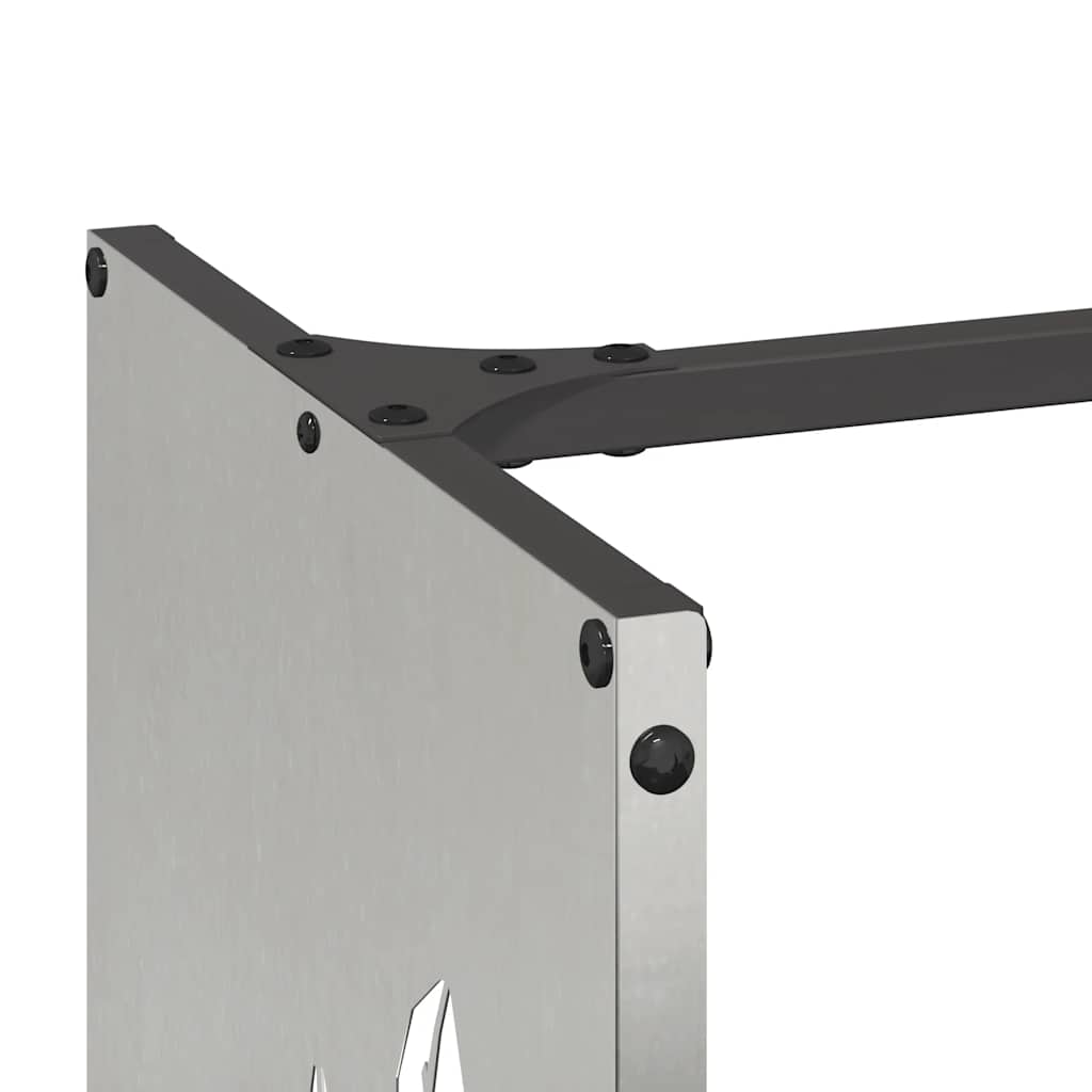 Suporte para lenha 40x30x80 cm aço inoxidável