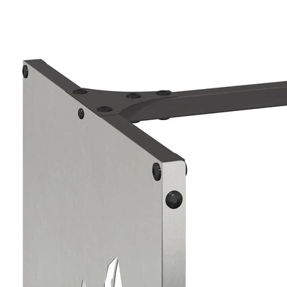 Suporte para lenha 40x30x80 cm aço inoxidável