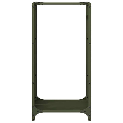 Suporte para lenha aço laminado a frio verde azeitona