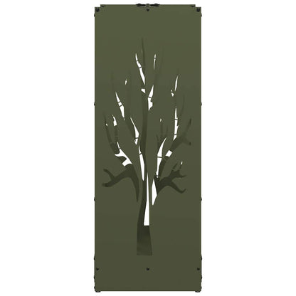 Suporte para lenha aço laminado a frio verde azeitona