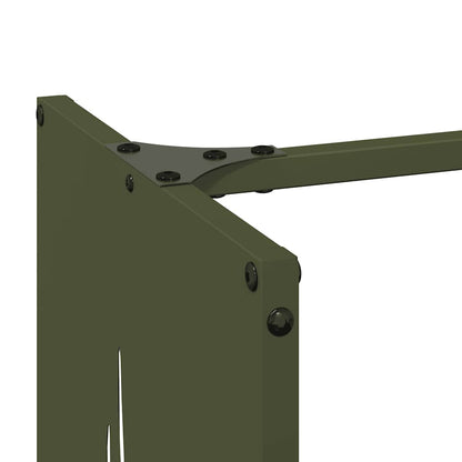 Suporte para lenha aço laminado a frio verde azeitona