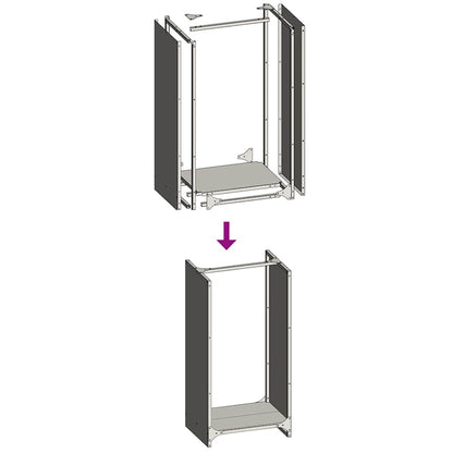 Suporte para lenha 40x30x80 cm aço laminado a frio preto