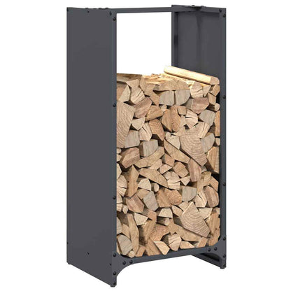 Suporte para lenha 40x30x80 cm aço laminado a frio antracite