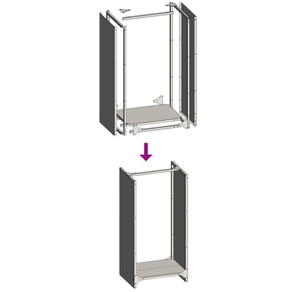Suporte para lenha 40x30x80 cm aço laminado a frio antracite