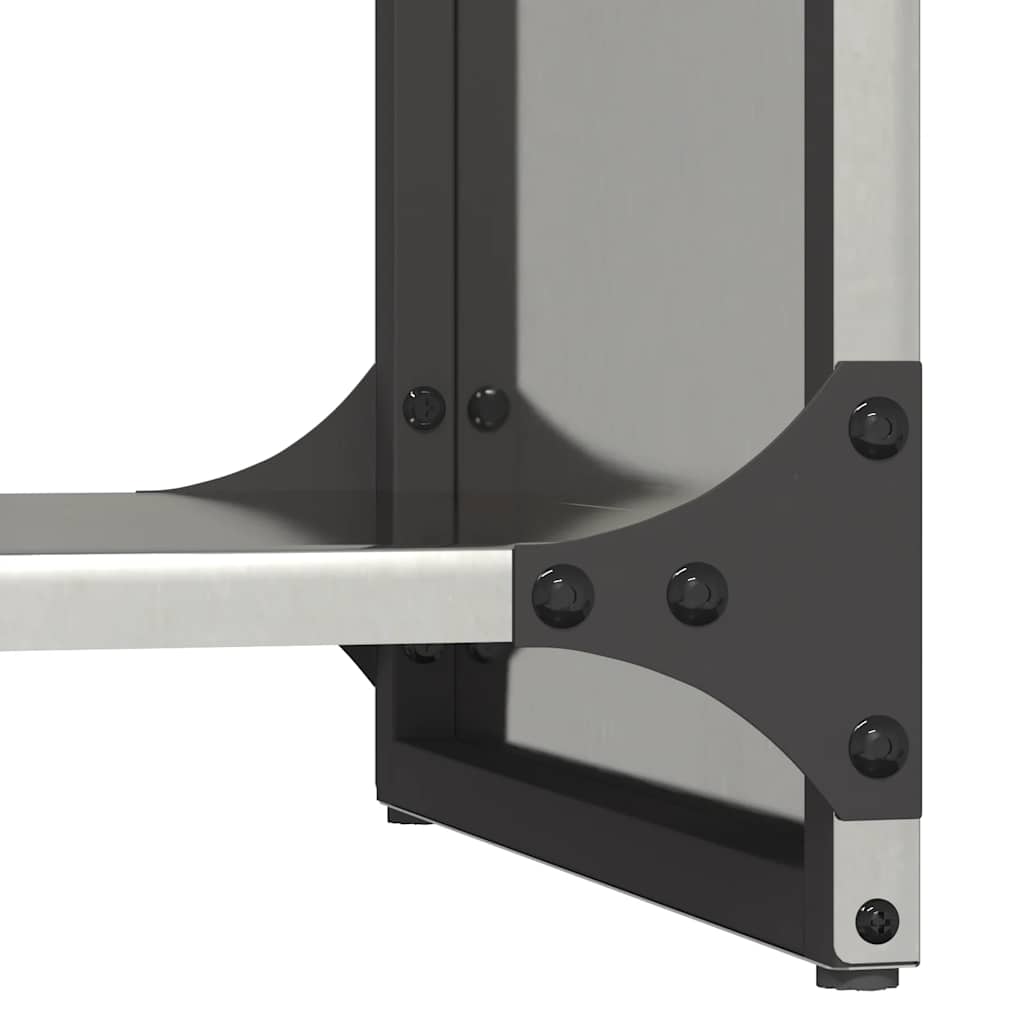 Suporte para lenha 40x30x80 cm aço inoxidável