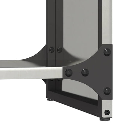 Suporte para lenha 40x30x80 cm aço inoxidável