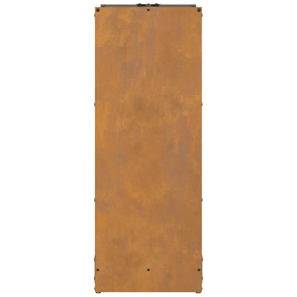 Rack Lenha 40x30x80 cm aço resistente às intempéries