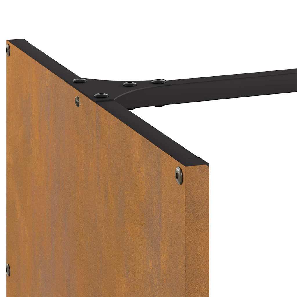 Rack Lenha 40x40x40 cm aço resistente às intempéries