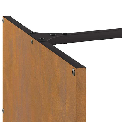 Rack Lenha 40x40x40 cm aço resistente às intempéries