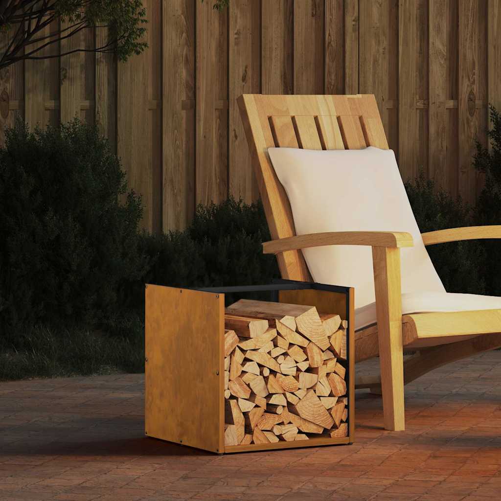 Rack Lenha 40x40x40 cm aço resistente às intempéries