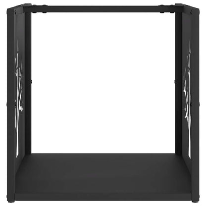 Suporte para lenha 40x40x40 cm aço laminado a frio preto