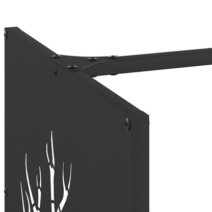 Suporte para lenha 40x40x40 cm aço laminado a frio preto
