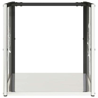 Suporte para lenha 40x40x40 cm aço inoxidável