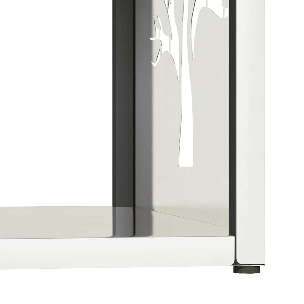 Suporte para lenha 40x40x40 cm aço inoxidável