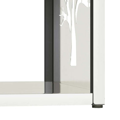 Suporte para lenha 40x40x40 cm aço inoxidável