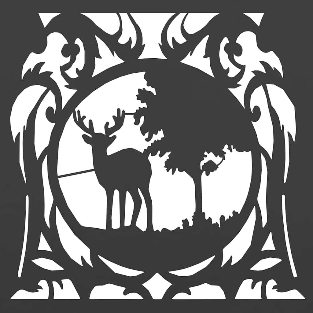 Suporte para lenha 40x40x40 cm aço laminado a frio preto