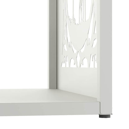 Suporte para lenha 40x40x40 cm aço laminado a frio branco