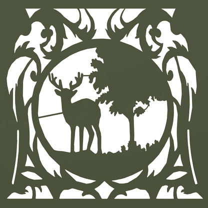 Suporte para lenha aço laminado a frio verde azeitona