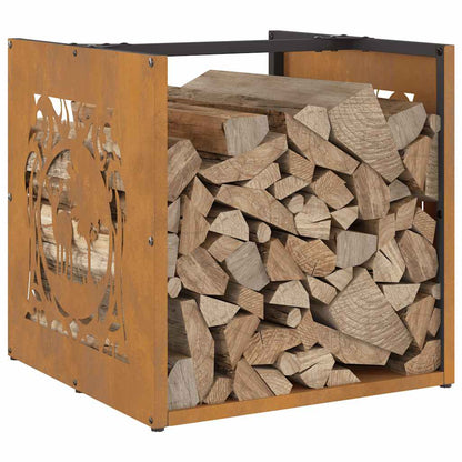 Rack Lenha 40x40x40 cm aço resistente às intempéries