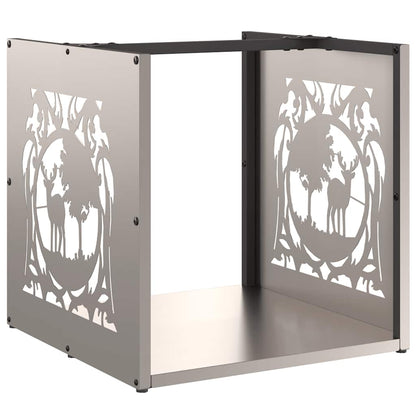 Rack Lenha 40x40x40 cm aço resistente às intempéries