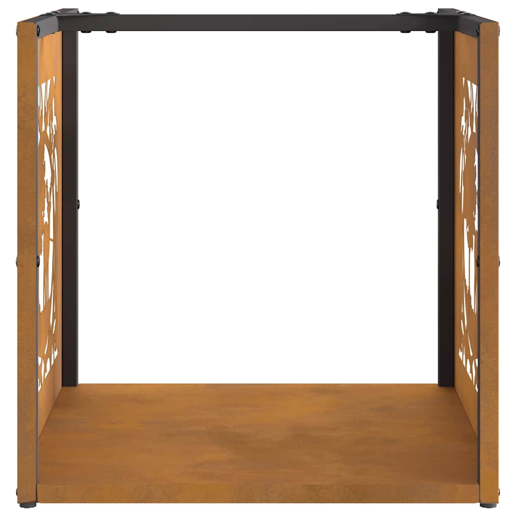 Rack Lenha 40x40x40 cm aço resistente às intempéries