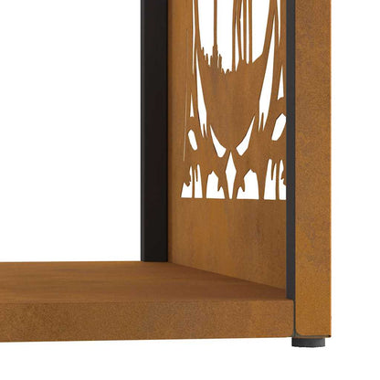 Rack Lenha 40x40x40 cm aço resistente às intempéries