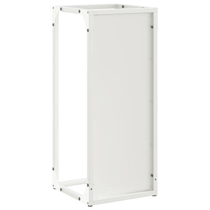Suporte para lenha 25x25x60 cm aço laminado a frio branco