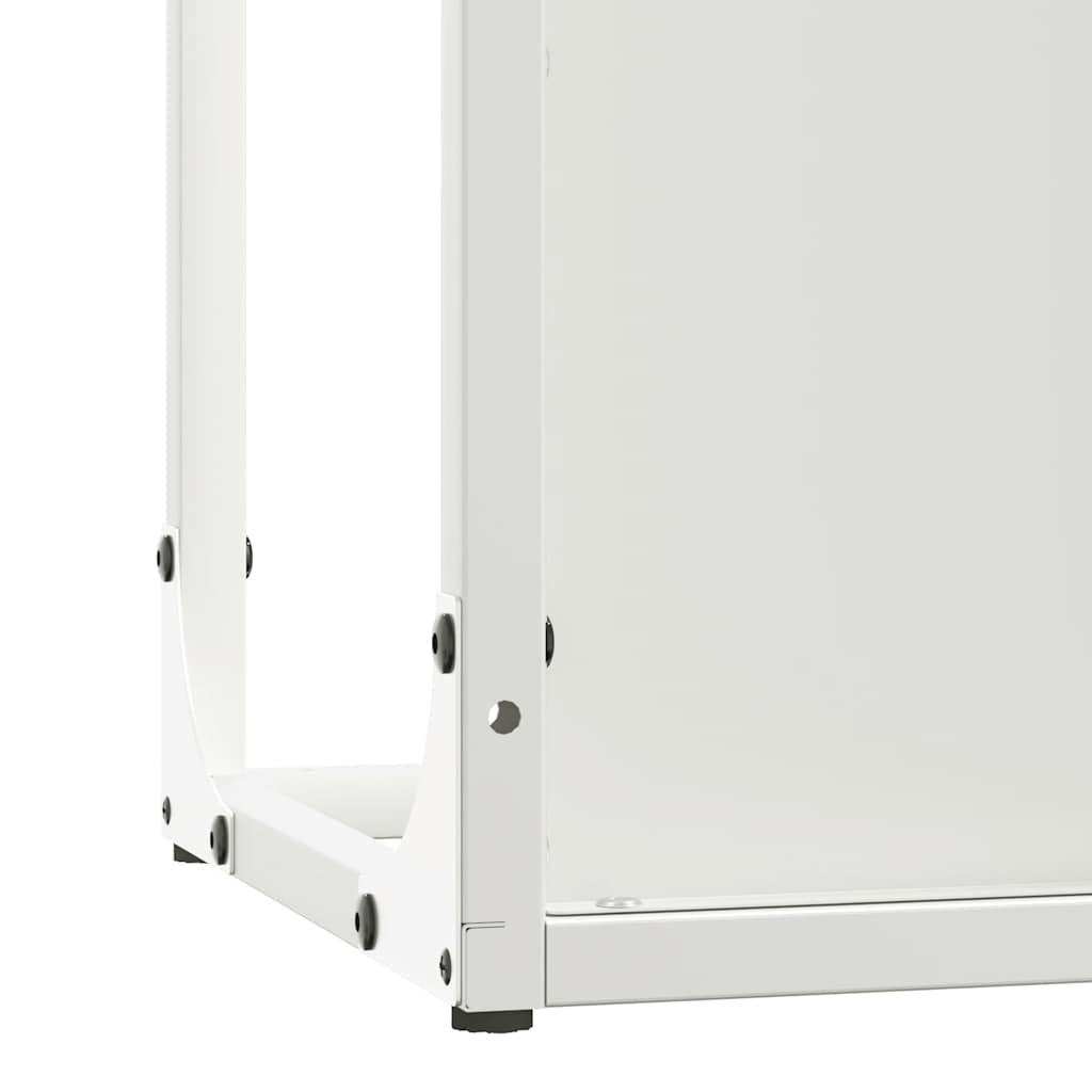 Suporte para lenha 25x25x60 cm aço laminado a frio branco