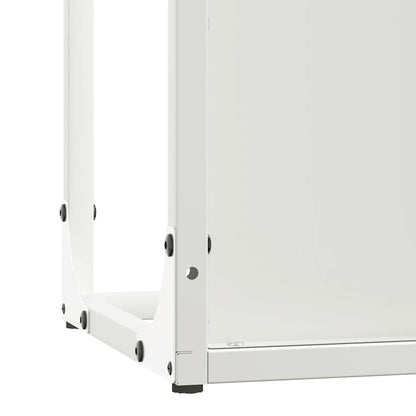 Suporte para lenha 25x25x60 cm aço laminado a frio branco