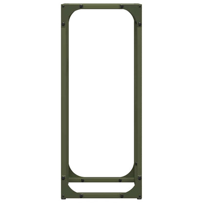 Suporte para lenha aço laminado a frio verde azeitona