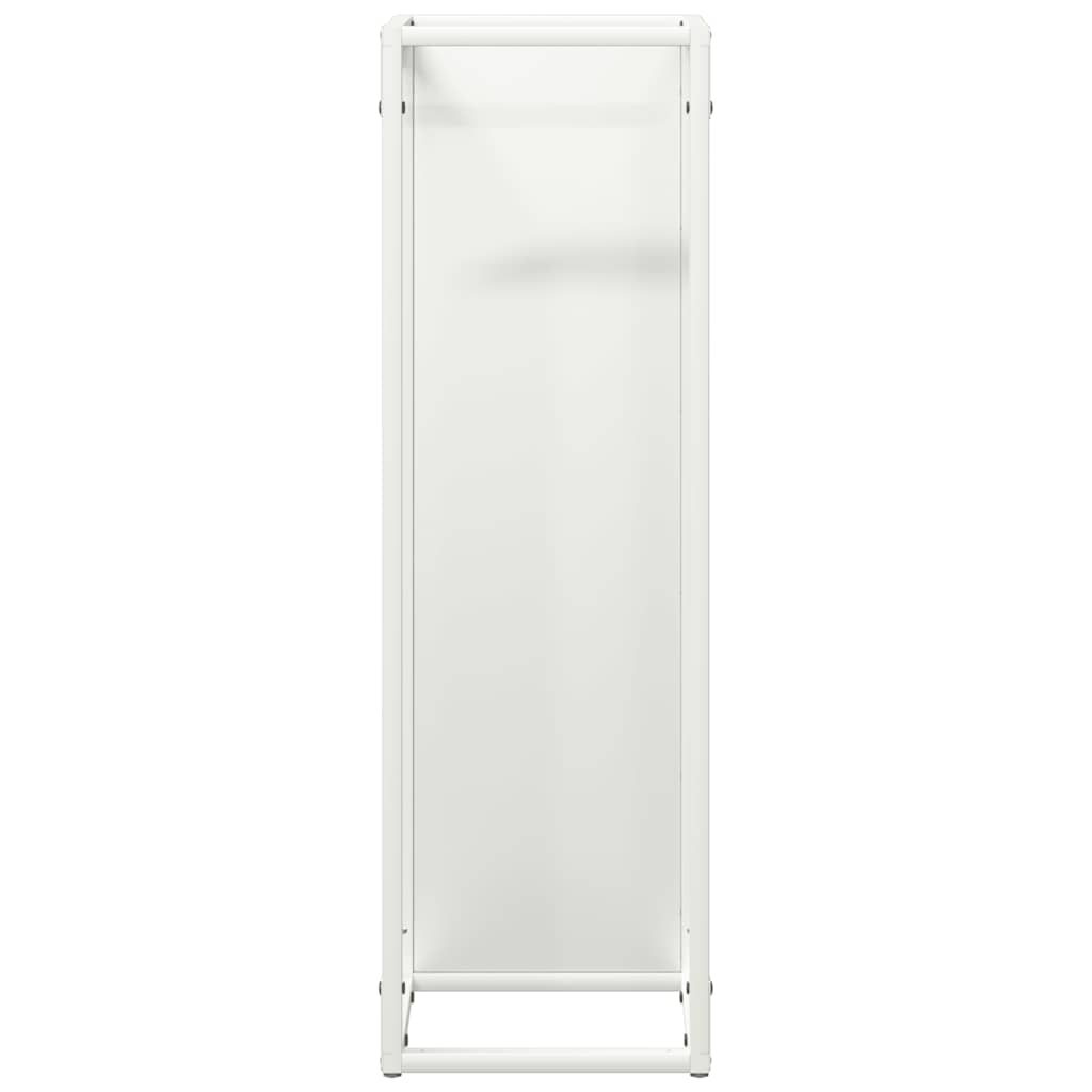 Suporte para lenha 25x25x80 cm aço laminado a frio branco