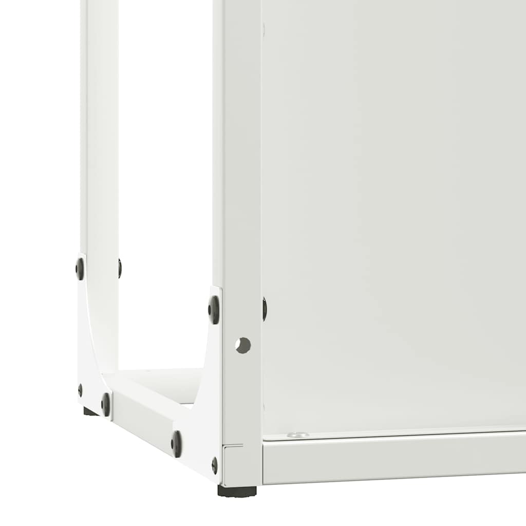 Suporte para lenha 25x25x80 cm aço laminado a frio branco