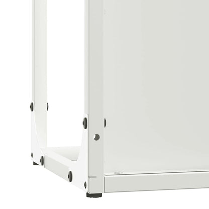 Suporte para lenha 25x25x80 cm aço laminado a frio branco