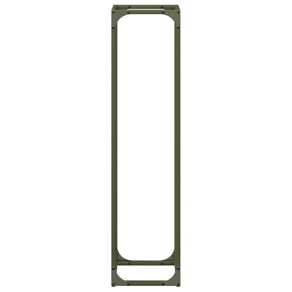 Suporte para lenha aço laminado a frio verde azeitona
