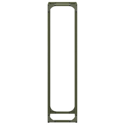 Suporte para lenha aço laminado a frio verde azeitona