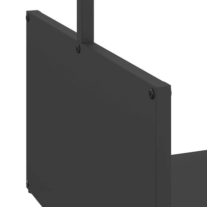 Suporte para lenha 40x40x40 cm aço laminado a frio preto