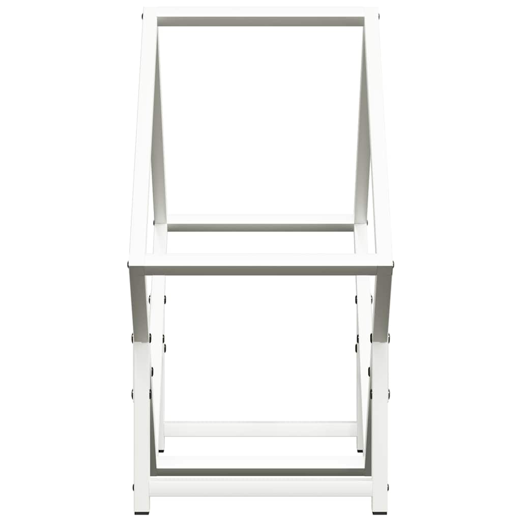 Suporte para lenha 50x25x50 cm aço laminado a frio branco