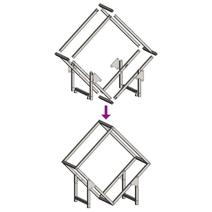 Suporte para lenha 50x25x50 cm aço laminado a frio branco
