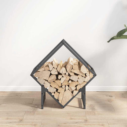 Suporte para lenha 50x25x50 cm aço laminado a frio antracite