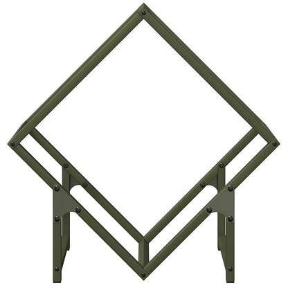 Suporte para lenha aço laminado a frio verde azeitona