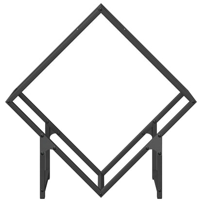 Suporte para lenha 60x25x60 cm aço laminado a frio preto