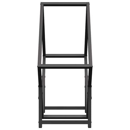 Suporte para lenha 60x25x60 cm aço laminado a frio preto