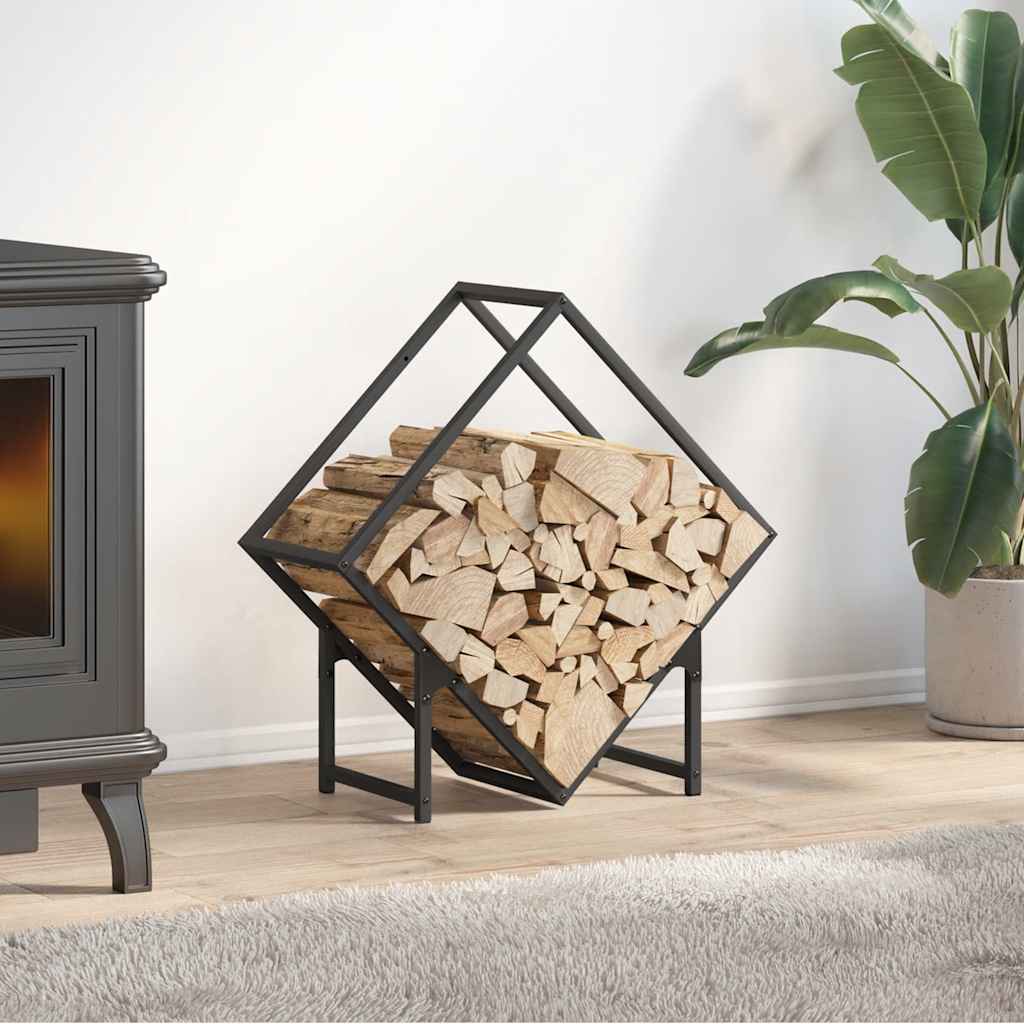 Suporte para lenha 60x25x60 cm aço laminado a frio preto