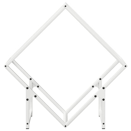 Suporte para lenha 60x25x60 cm aço laminado a frio branco