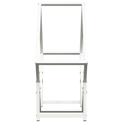Suporte para lenha 60x25x60 cm aço laminado a frio branco