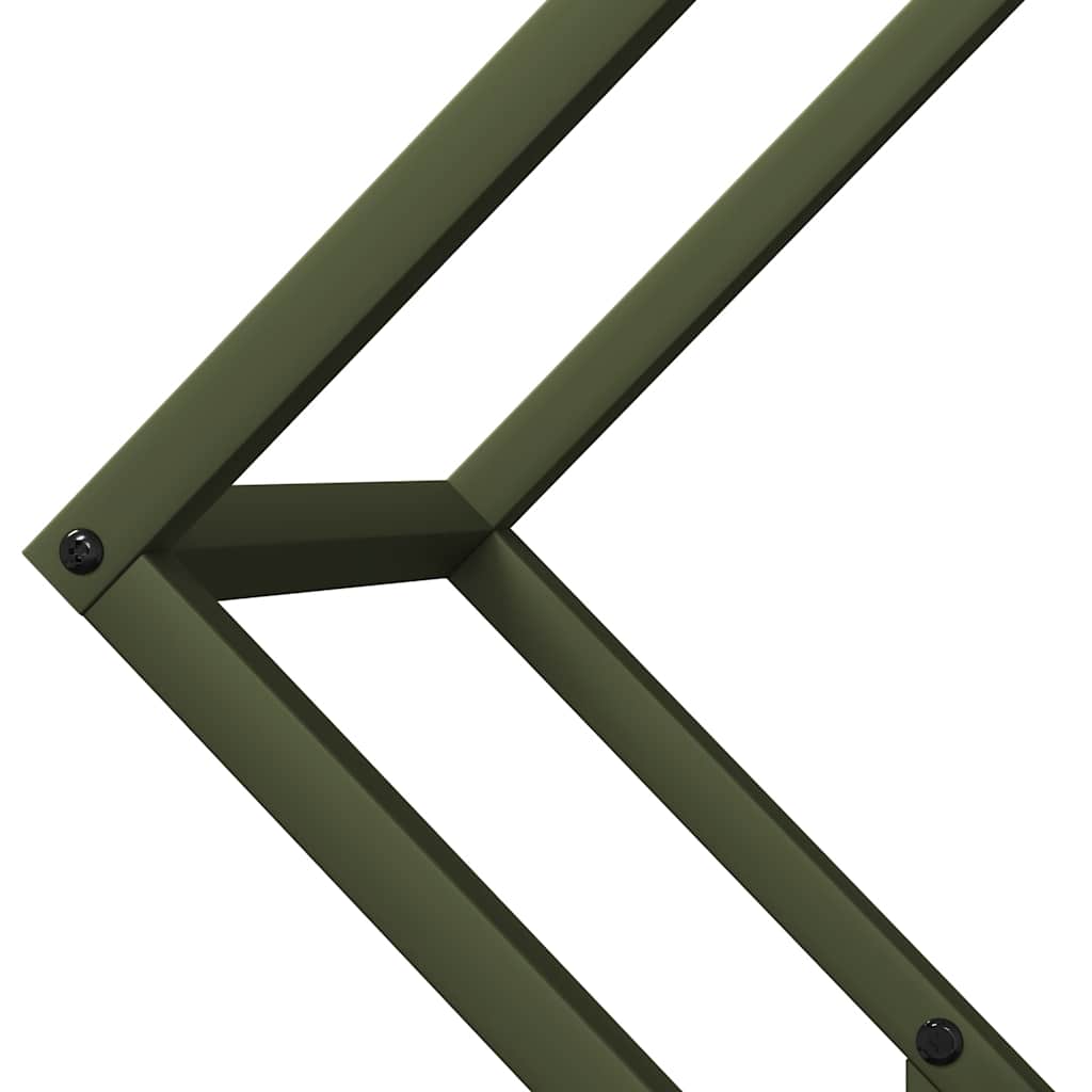 Suporte para lenha aço laminado a frio verde azeitona