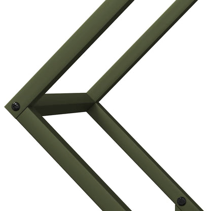 Suporte para lenha aço laminado a frio verde azeitona